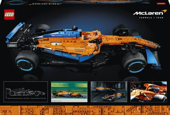 LEGO® Technic McLaren Formula 1™ Yarış Arabası 42141 - Araba Seven Yetişkinler İçin Model Yapım Seti (1432 Parça) - 3