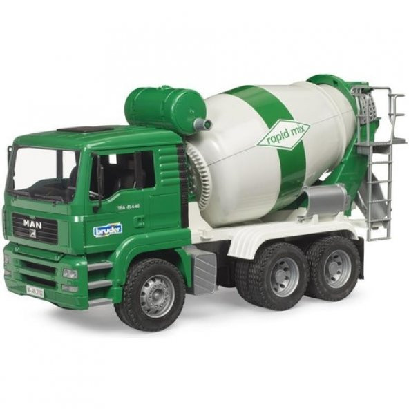 Bruder Man Tga Beton Mikser Yeşil BR02739 Lisanslı Ürün - 1