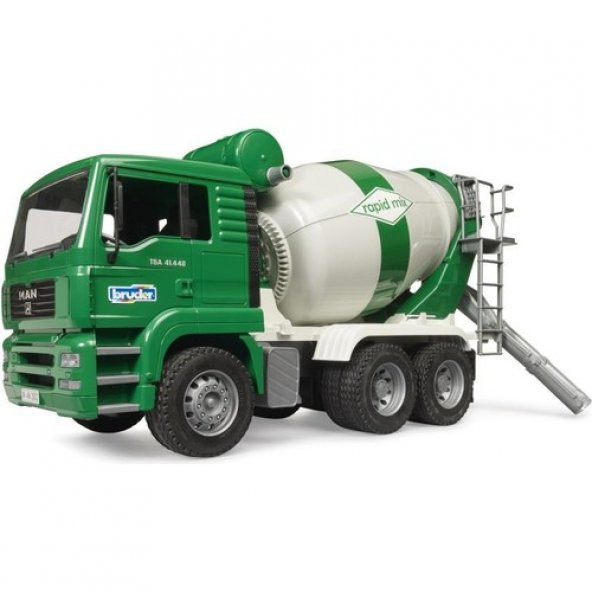 Bruder Man Tga Beton Mikser Yeşil BR02739 Lisanslı Ürün - 3