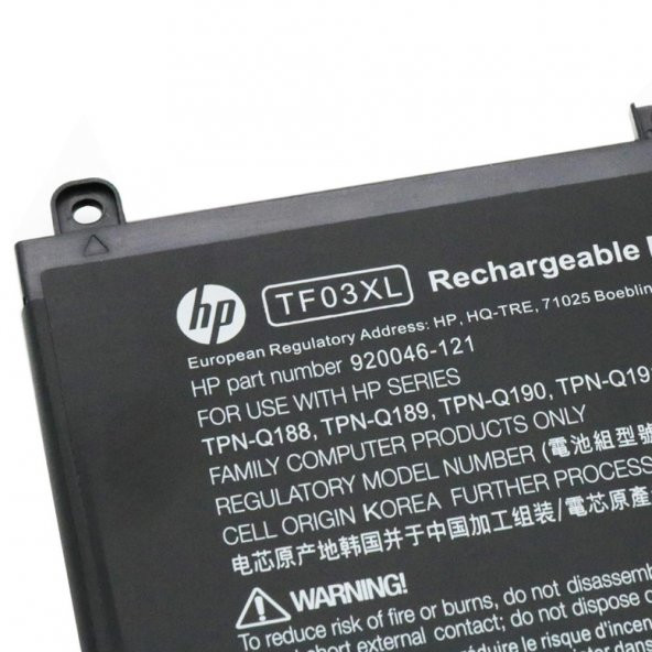 HP 15s-eq, 15s-fq, 17-ca Batarya A+++ Pil - 3