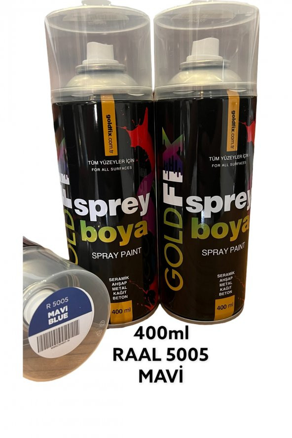 GOLDFİX Sprey Boya Mavi Raal5005 400ml