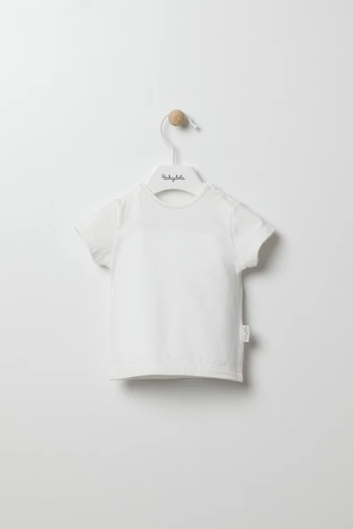 Baskılı Basic Tshirt Tulum Salopet 2'li Takım Ekru 12845 - 3