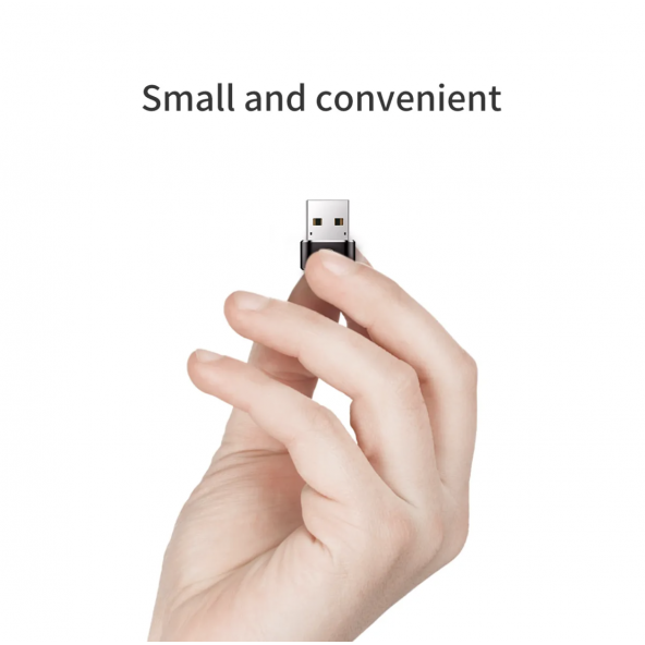 Baseus Type-c den USB ye Çevirici Dönüştürücü Adaptör Siyah - Resim 4