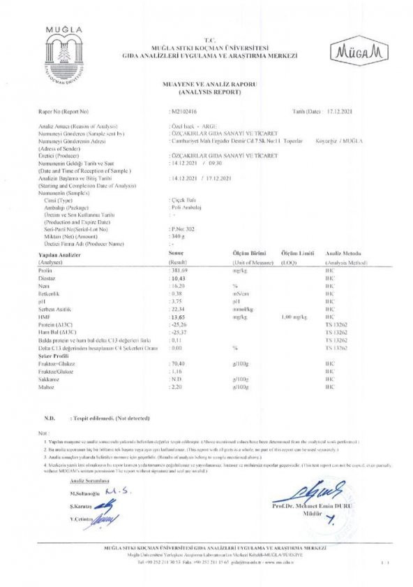 Kb Köyceğiz Balı Çiçek Balı 15 Kg Teneke - 7