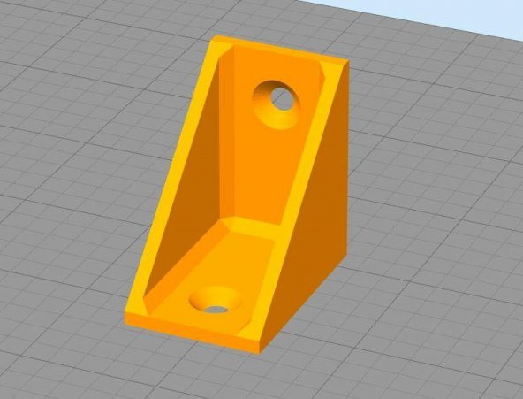 4Mm Vida Deliği İle Büyük L-Braket Plastik Aparat