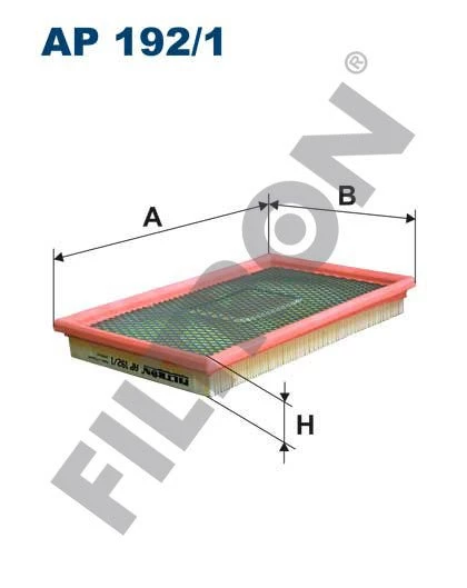(FILTRONAP192/1)HAVA FİLTRESİ MİNİ COOPER S (02-06) (276x168x34)