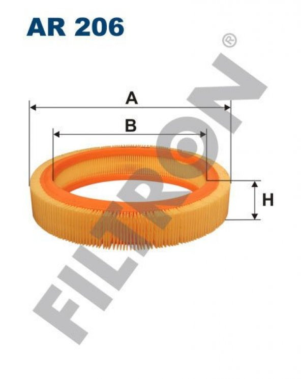 (FILTRONAR206)HAVA FİLTRESİ FORD FİESTA II 1.0 45HP 09/83-02/89