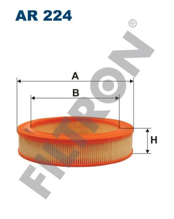 (FILTRONAR224)HAVA FİLTRESİ FORD TRANSİT 77 2.4 D 63HP 11/77-10/86