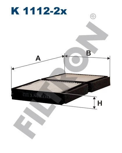 (FILTRONK1112-2x)POLEN FİLTRESİ MAZDA 323 VI (BJ) 2.0 D 71HP 09/98-02/01