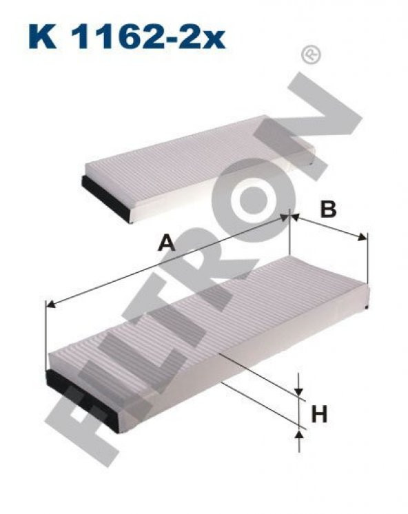 (FILTRONK1162-2x)POLEN FİLTRESİ AUDI A6 2.0-2.4-2.8-3.0-3.2 (04-11)