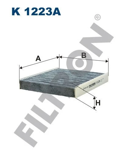 (FILTRONK1223A)POLEN FİLTRESİ ASTRA J 1.4-1.6-1.6T-1.3-1.7-2.0CDTI-INSIGNIA 1.6-1.8-2.0CDTI-MERIVA B 1.3-1.7 (KARB)