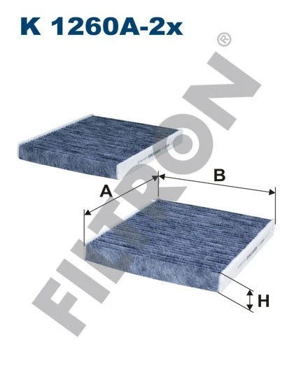 (FILTRONK1260A-2x)POLEN FİLTRESİ BMW 5 (F07-F10-F11) 520-530-535-BMW 7 (F01-F02-F03-F04) 730-740
