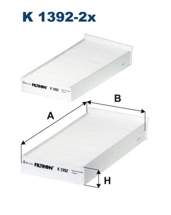 (FILTRONK1392-2x)KABİN FİLTRESİ BMW