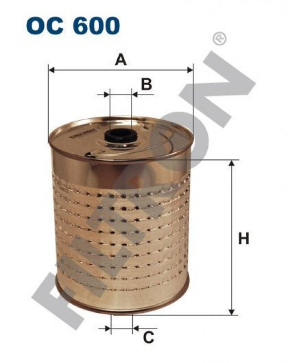 (FILTRONOC600)YAĞ FİLTRESİ MERCEDES /8 (W114/W115) 200 D 55HP 01/68-01/77