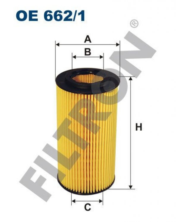 (FILTRONOE662/1)YAĞ FİLTRESİ FOCUS II 05=> MONDEO IV 07=> KUGA I 09=> SMAX 06=> 2.5 VOLVO S40 04=> V40 13=> - 1