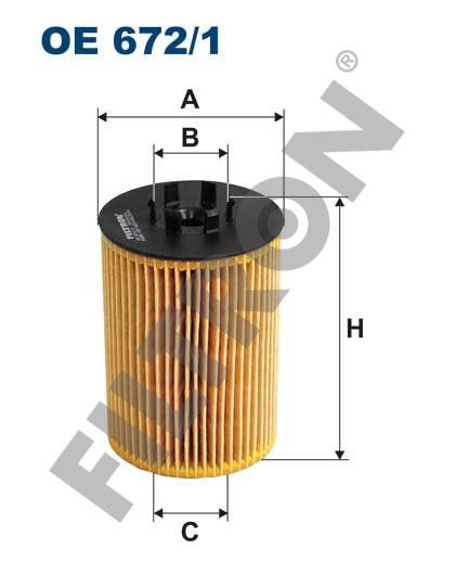 (FILTRONOE672/1)YAĞ FİLTRESİ BMW E53 X5 4.4İ 4.8İS E60 545İ 03=> E61 545İ 04=> E63 645Cİ E64 645Cİ