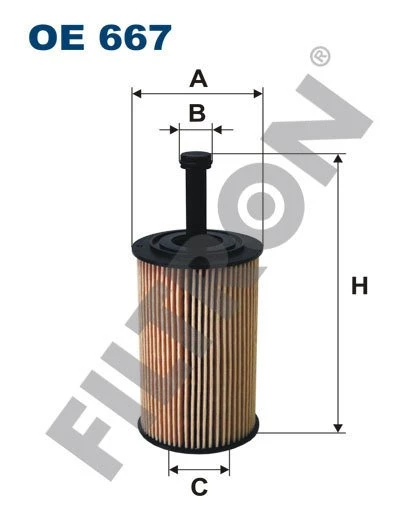 (FILTRONOE667)YAĞ FİLTRESİ PARTNER-BERLINGO 96=> P106 97=> P206 (98=> P306 (93-01) P307- C3 02=> 1.4-1.6 16V
