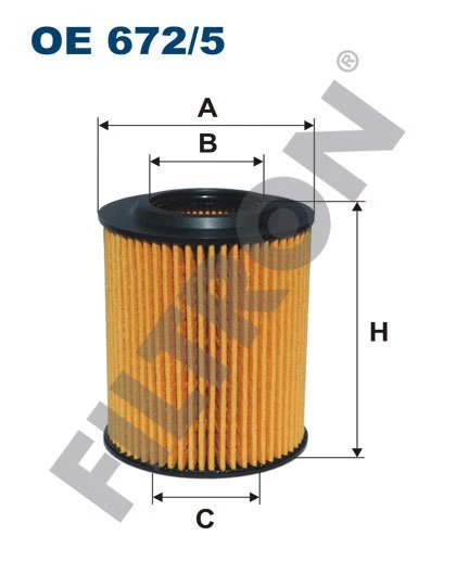 (FILTRONOE672/5)YAĞ FİLTRESİ BMW 1 (F20-F21) 114i-116i-118i 11=> BMW 3 (F30-F35-F80) 316i-320i 12=>