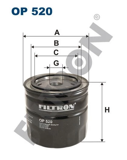 (FILTRONOP520)YAĞ FİLTRESİ TOFAS DOGAN 1.6 IE 80HP (97-02)