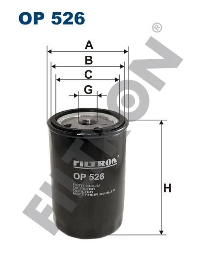 (FILTRONOP526)YAĞ FİLTRESİ CADDY-GOLF-JETTA-PASSAT-POLO-BORA-T5-LT28-35-LT40-55-IBIZA-LEON-TOLEDO-OCTAVIA(SİBOPLU)