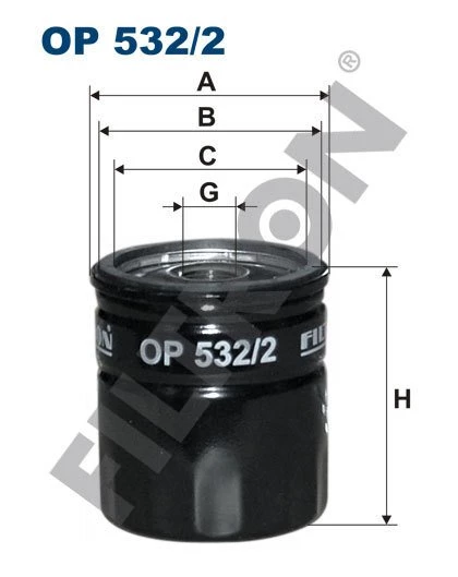 (FILTRONOP532/2)YAĞ FİLTRESİ MAZDA 5 (CW) 2.0 MZR 150HP 10=>