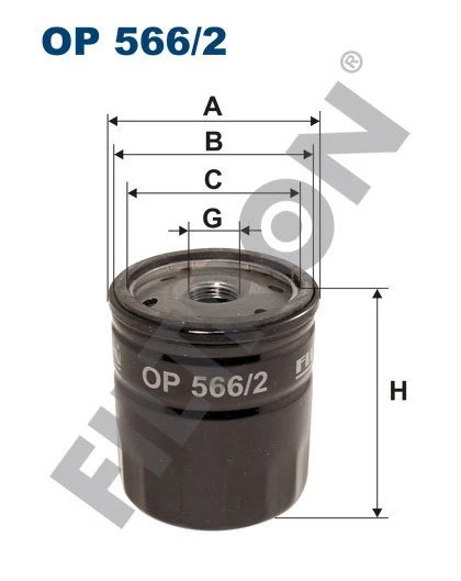 (FILTRONOP566/2)YAĞ FİLTRESİ FIAT PANDA I (141A) 0.9 KAT. 40HP 04/92-12/96