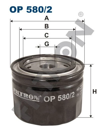 (FILTRONOP580/2)YAĞ FİLTRESİ LANDROVER FREELANDER 2.0DI 98-06 ROVER 25 2.0 İDT 00-05 45 2.0 İDT 00-05 MG ZR ZS 2.0D