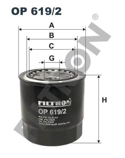 (FILTRONOP619/2)YAĞ FİLTRESİ TOYOTA COROLLA IX VERSO 2.0 D-4D 90HP (02-04)
