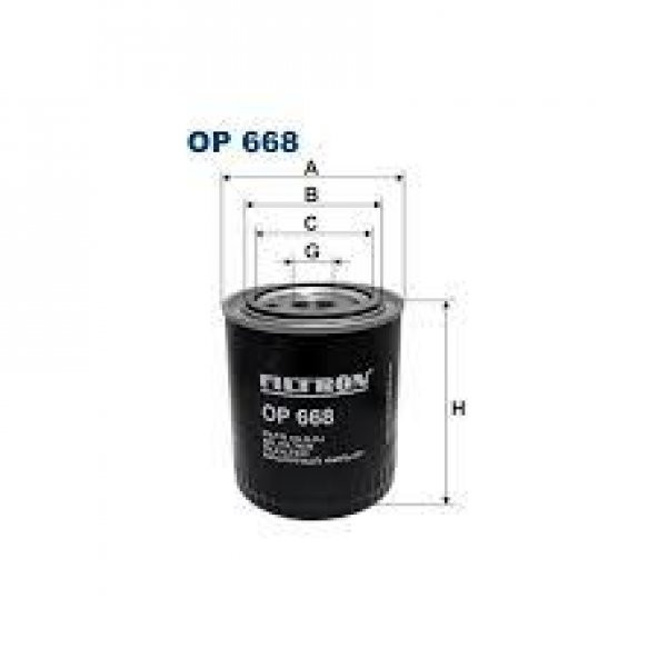 (FILTRONOP668)YAĞ FİLTRESİ SCANIA 4 SERİ (94-164)-G (G230 - G490)-P (P230 - P490)-R / NEW R (R230 - R730)