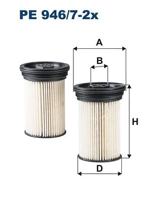 (FILTRONPE946/7-2x)YAKIT FİLTRESİ CHEVROLET CAPTİVA-CHEVROLET EUROPE CAPTİVA II-OPEL ANTARA-VAUXHALL ANTARA
