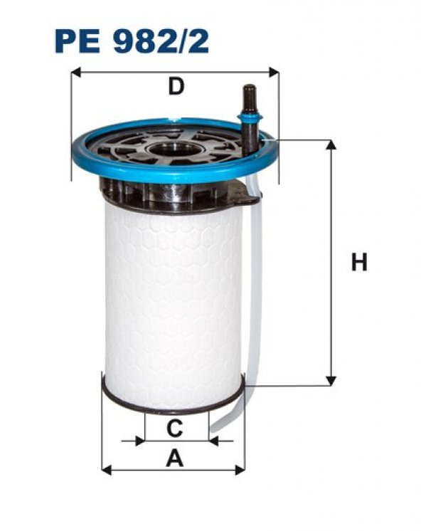(FILTRONPE982/2)YAKIT FİLTRESİ DOBLO-EGEA-COMBO D 1.3-1.6-2.0 MJTD 16V-500 1.3 16V MJTD 2012=>
