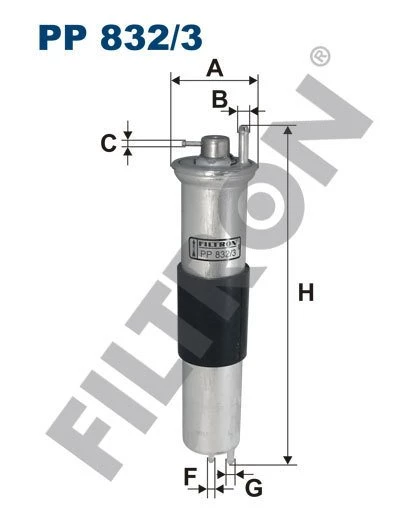 (FILTRONPP832/3)YAKIT FİLTRESİ BMW 316i-318i-320i-325i-xi-330i-xi 00=>