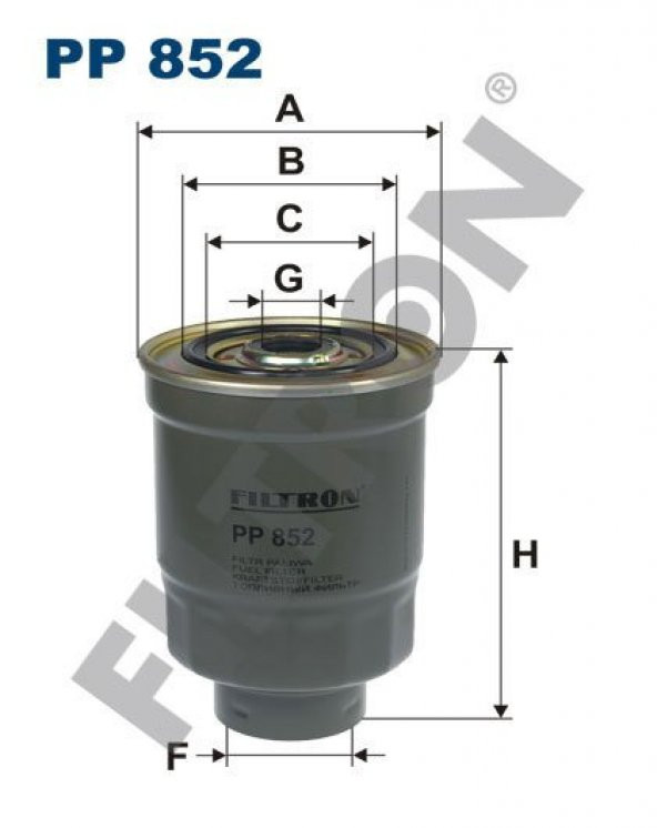 (FILTRONPP852)YAKIT FİLTRESİ OPEL CAMPO 2.5 D 76HP (90-94)