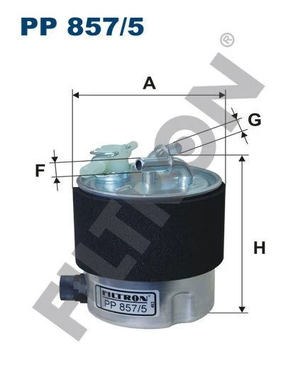 (FILTRONPP857/5)YAKIT FİLTRESİ NISSAN QASHQAI 07>1.5D-2.0D- XTRAIL 07> 2.0D KALEOS 08> 2.0DCI