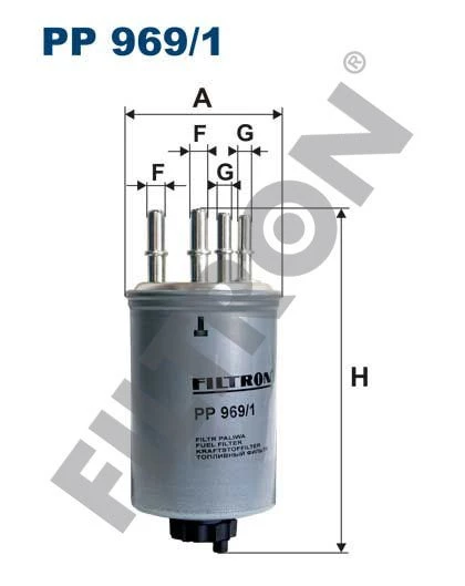 (FILTRONPP969/1)YAKIT FİLTRESİ LANDROVER DISCOVERY 3 / LR3 2.7 TD V6 190HP 10/04-09/09
