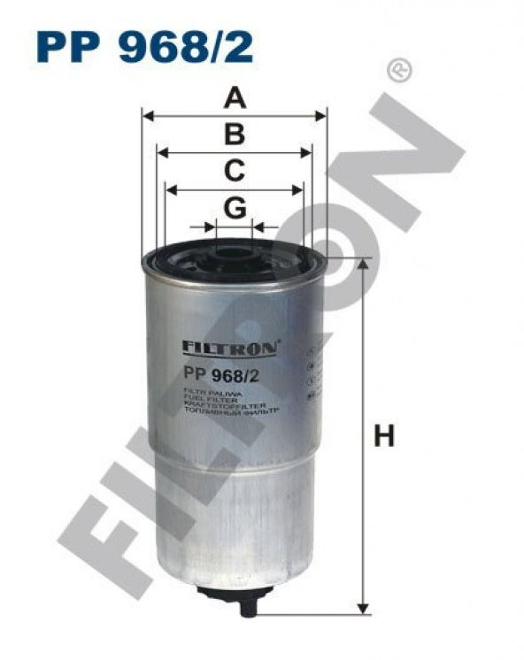 (FILTRONPP968/2)YAKIT FİLTRESİ FIAT PUNTO II (188/188AX) 1.9 JTD 85HP 11/01-10/09