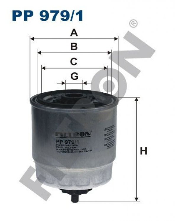 (FILTRONPP979/1)YAKIT FİLTRESİ HYUNDAI ACCENT II (LC) 1.5 CRDİ 82HP 04/02-06/06 - 1