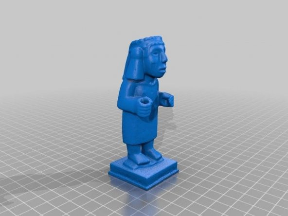 Aztec Chalchiuhtlicue Biblo Dekoratif Hediyelik Süs Eşyası Maket - 1