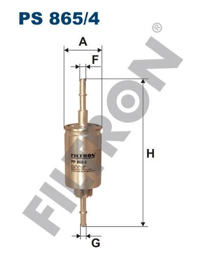 (FILTRONPS865/4)YAKIT FİLTRESİ FORD FİESTA V 1.4 16V 80HP 03/02-