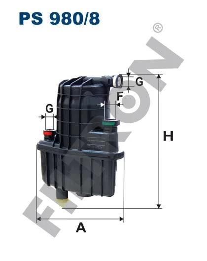 (FILTRONPS980/8)YAKIT FİLTRESİ CLIO III 1.5DCI (05-)-MODUS 1.5DCI (04-) (8200447197)