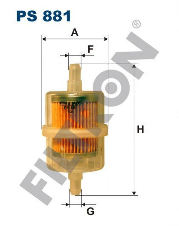(FILTRONPS881)YAKIT FİLTRESİ MAZDA 323 II (BD) 1.1 54HP 11/80-10/85