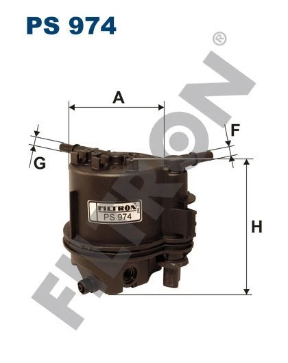 (FILTRONPS974)YAKIT FİLTRESİ BIPPER-NEMO-P307-P207-P206-C3-C2 1.4 HDI-FUSION-FIESTA 1.4TDCI