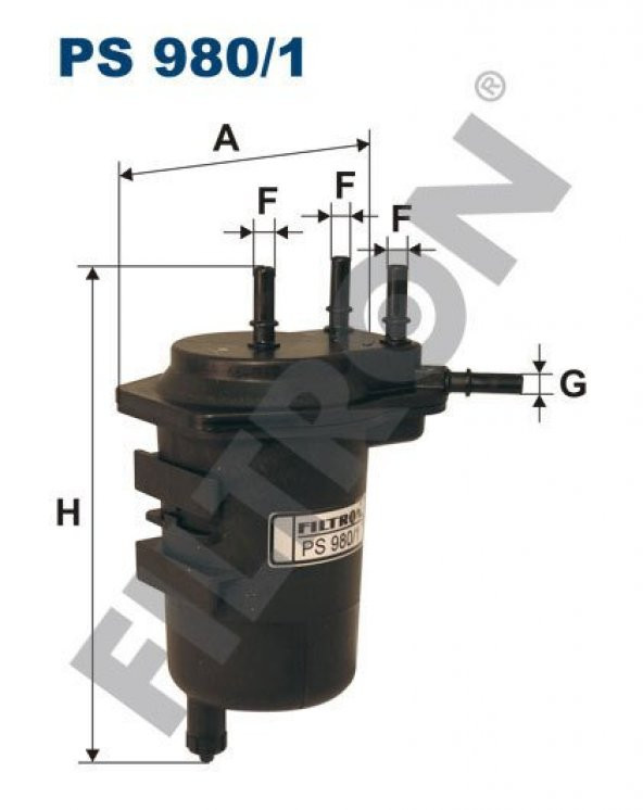 (FILTRONPS980/1)YAKIT FİLTRESİ MEGANE II 1.5DCI 02=> SCENIC II 1.5 DCI 03=> (DELIKSIZ)