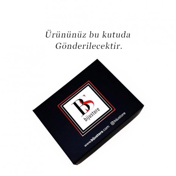 Siyah Oniks Taş & Dikdörtgen Erkek Çelik Kol Düğmesi - 3