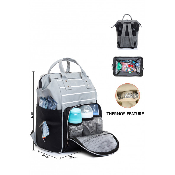 Anne Bebek Bakım Çantası Hastane Çıkışı Bebek Doğum Çantası - 4