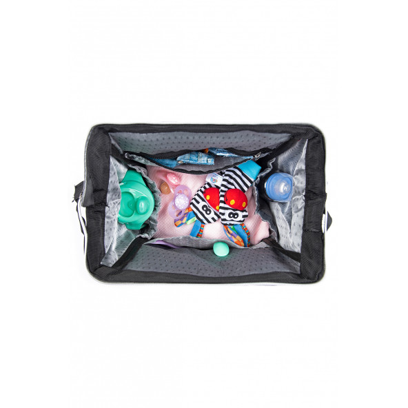 Anne Bebek Bakım Çantası Siyah Erkek Bebek Hastane Çıkışı Bebek Doğum Çantası - 6