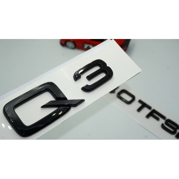 Audi Q3 40 TFSi Parlak Siyah ABS 3M 3D Bagaj Yazı Logo Orjinal Ürün