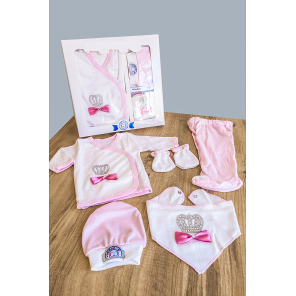 Bebek Giyim Hastane Çıkışı Kıyafetleri Doğum Hediyesi Yeni Doğan Bebek Tulum Elbise Zıbın Seti