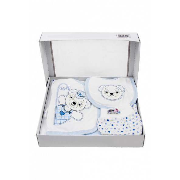Bebek Giyim Hastane Çıkışı Kıyafetleri Doğum Hediyesi Yeni Doğan Bebek Tulum Çocuk Zıbın Seti - 2