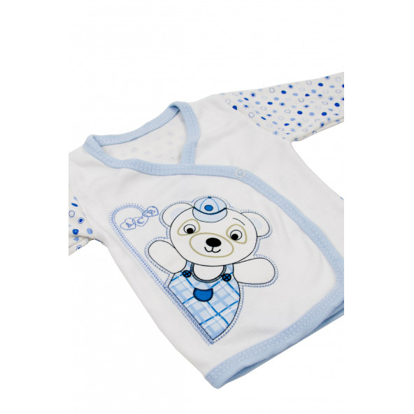 Bebek Giyim Hastane Çıkışı Kıyafetleri Doğum Hediyesi Yeni Doğan Bebek Tulum Çocuk Zıbın Seti - 4